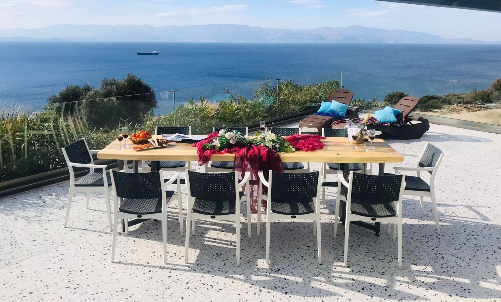 Mavi Panorama Villa Çeşme Exteriör bild
